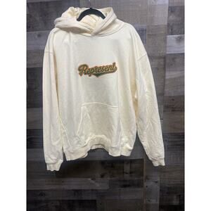 Represent‎ hoodie Size Large Pale Yellow Soft NEW